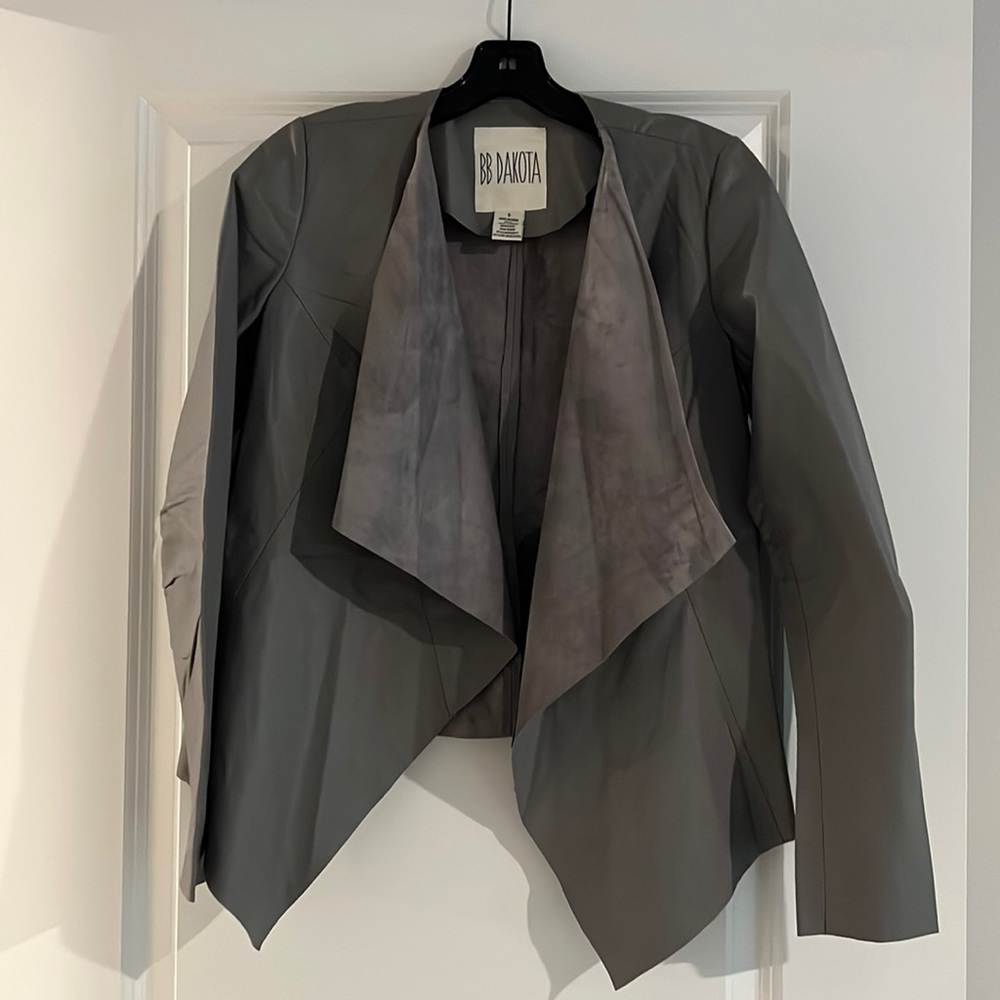 BB Dakota Gray Leather Jacket
